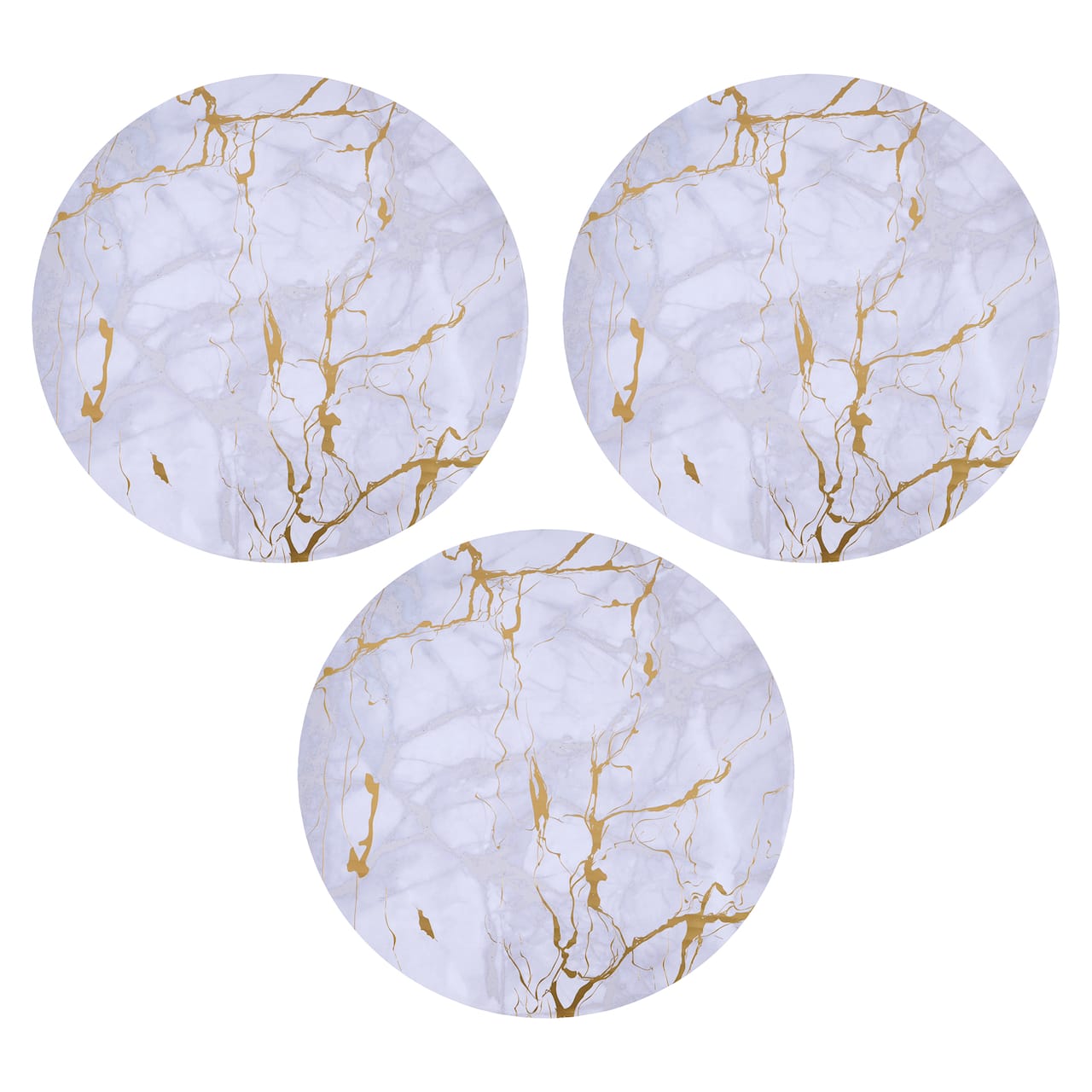 10" Gold Marble Cake Boards by Makery®, 3ct.